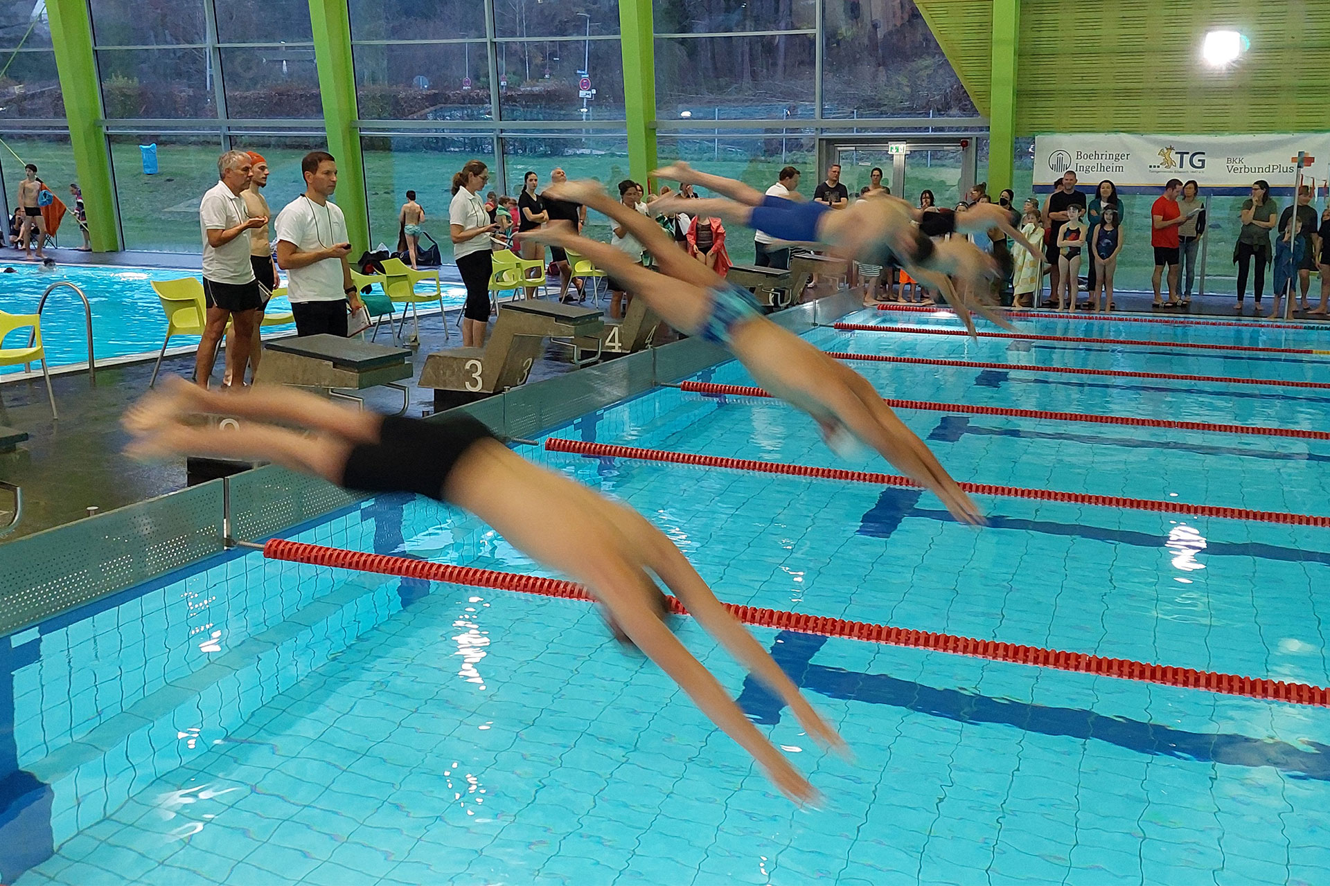 TG Biberach Abteilung Schwimmen beim Wettkampf